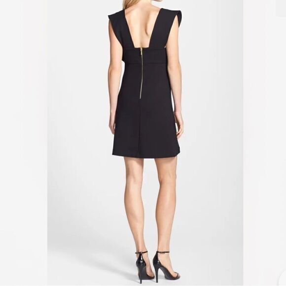 NWT French Connection Marie Square Neck Little Black Dress -- 6 - Picture 3 of 13